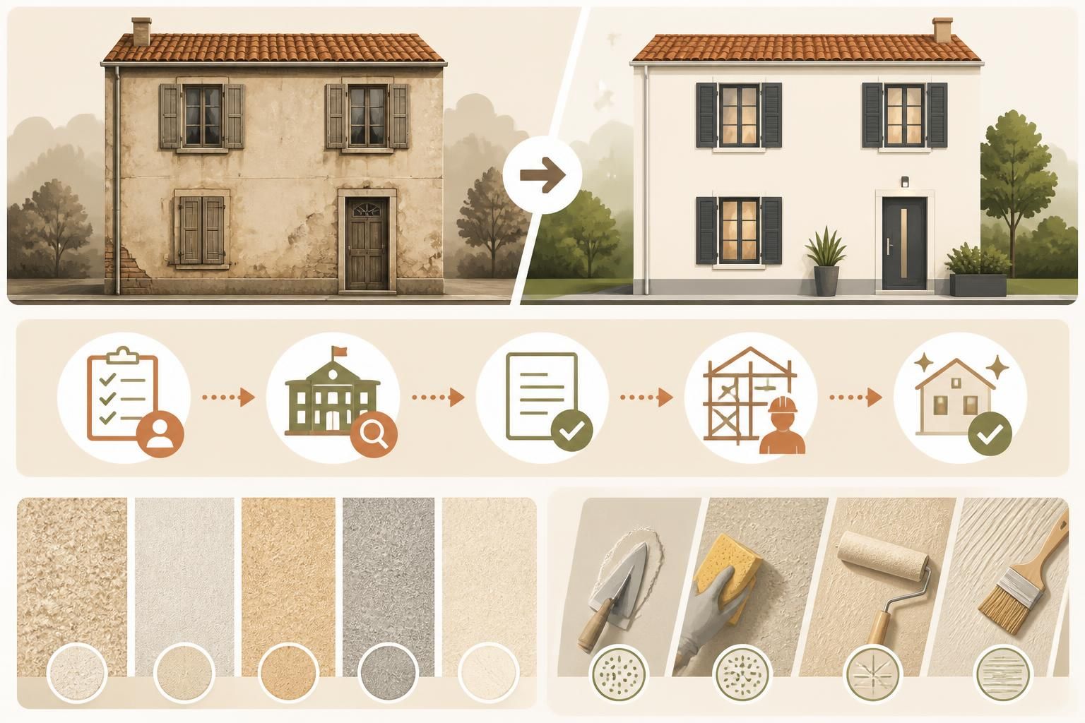découvrez comment rénover votre façade avec des conseils sur le ravalement, le crépi et les démarches indispensables à connaître avant de commencer vos travaux.