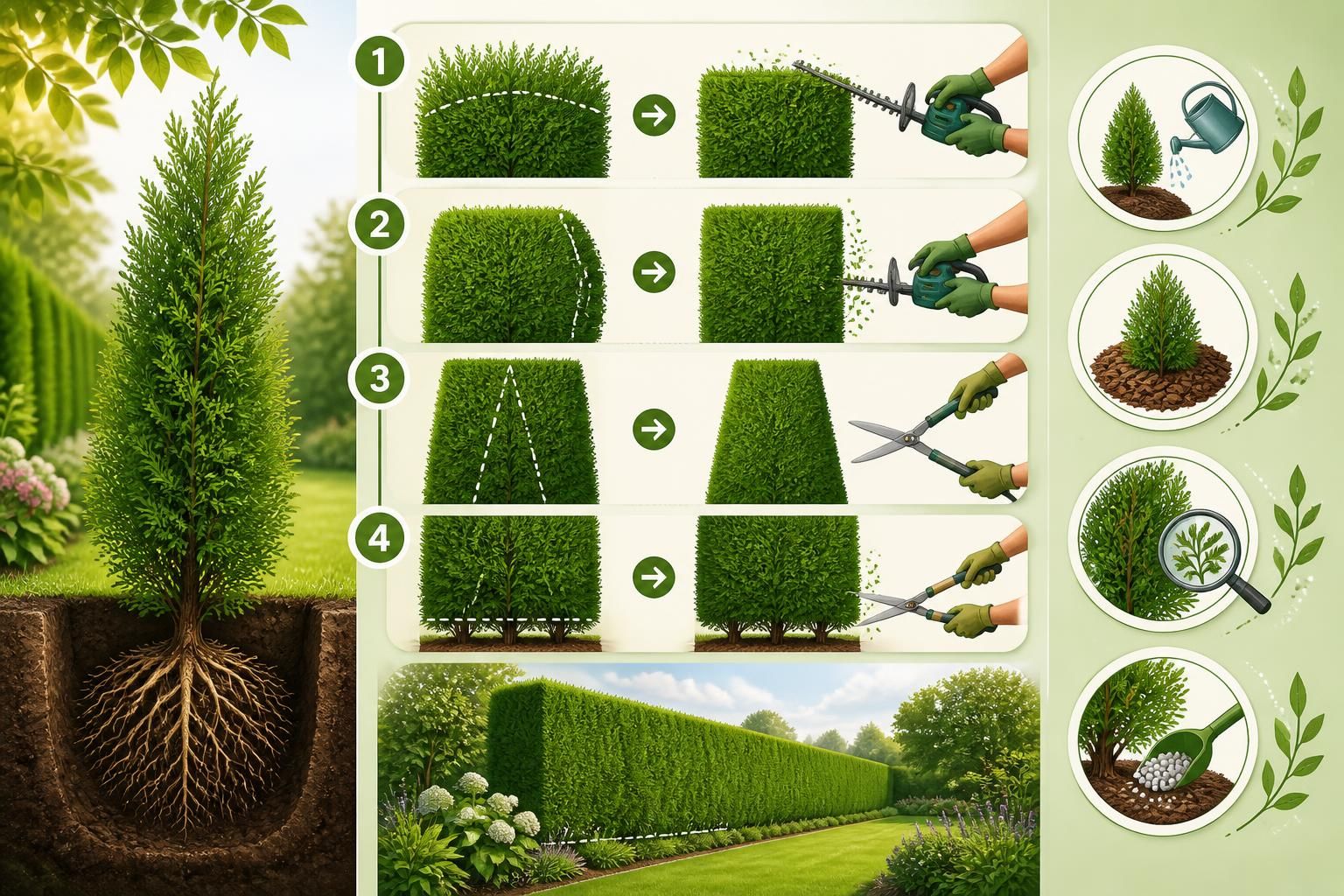 découvrez comment planter, tailler et entretenir votre haie de thuya, un arbre persistant idéal pour un jardin verdoyant toute l'année.