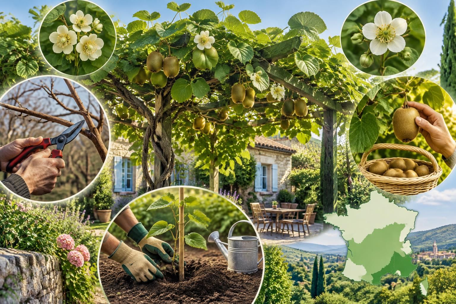 découvrez comment planter un arbre kiwi, le tailler au bon moment et récolter de délicieux kiwis maison, même sous le climat français.