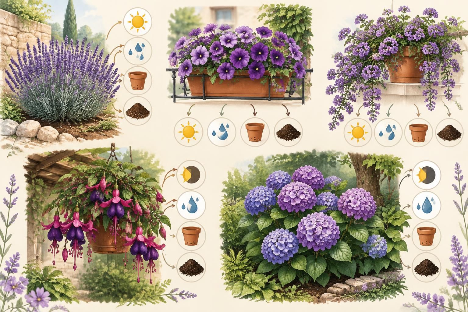 découvrez les meilleures fleurs violettes pour le jardin et le balcon : espèces adaptées, conseils de plantation et conditions d’entretien pour une floraison réussie.