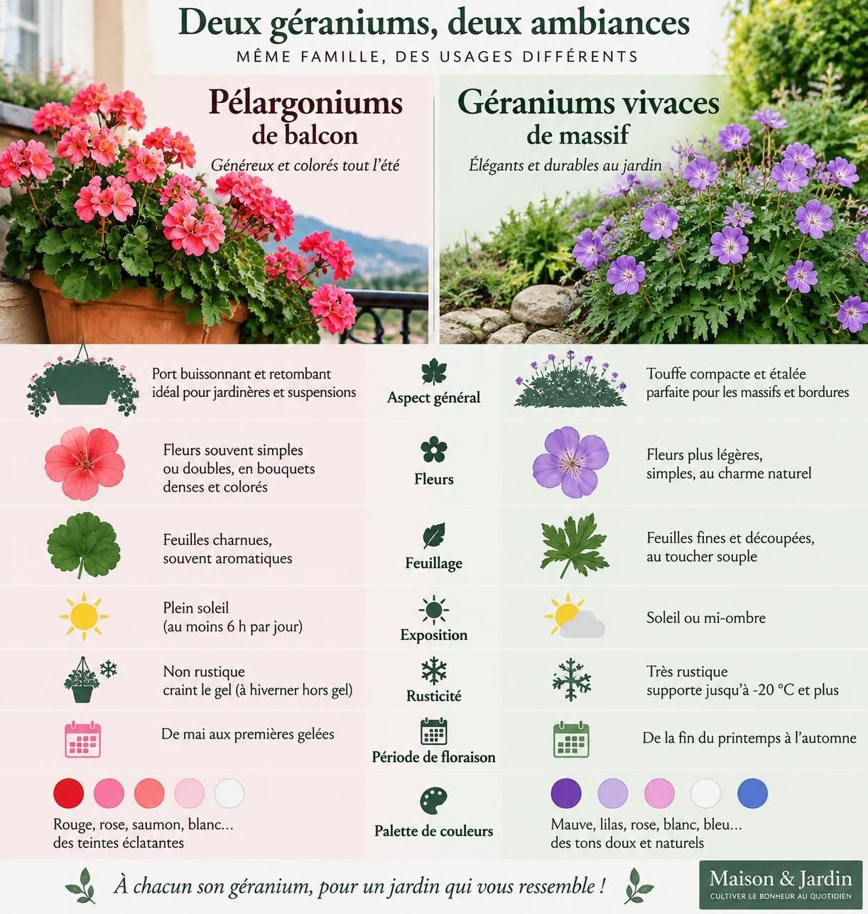 découvrez quand et comment planter, tailler et bouturer le géranium pour profiter d’une floraison généreuse du printemps jusqu’aux premières gelées.