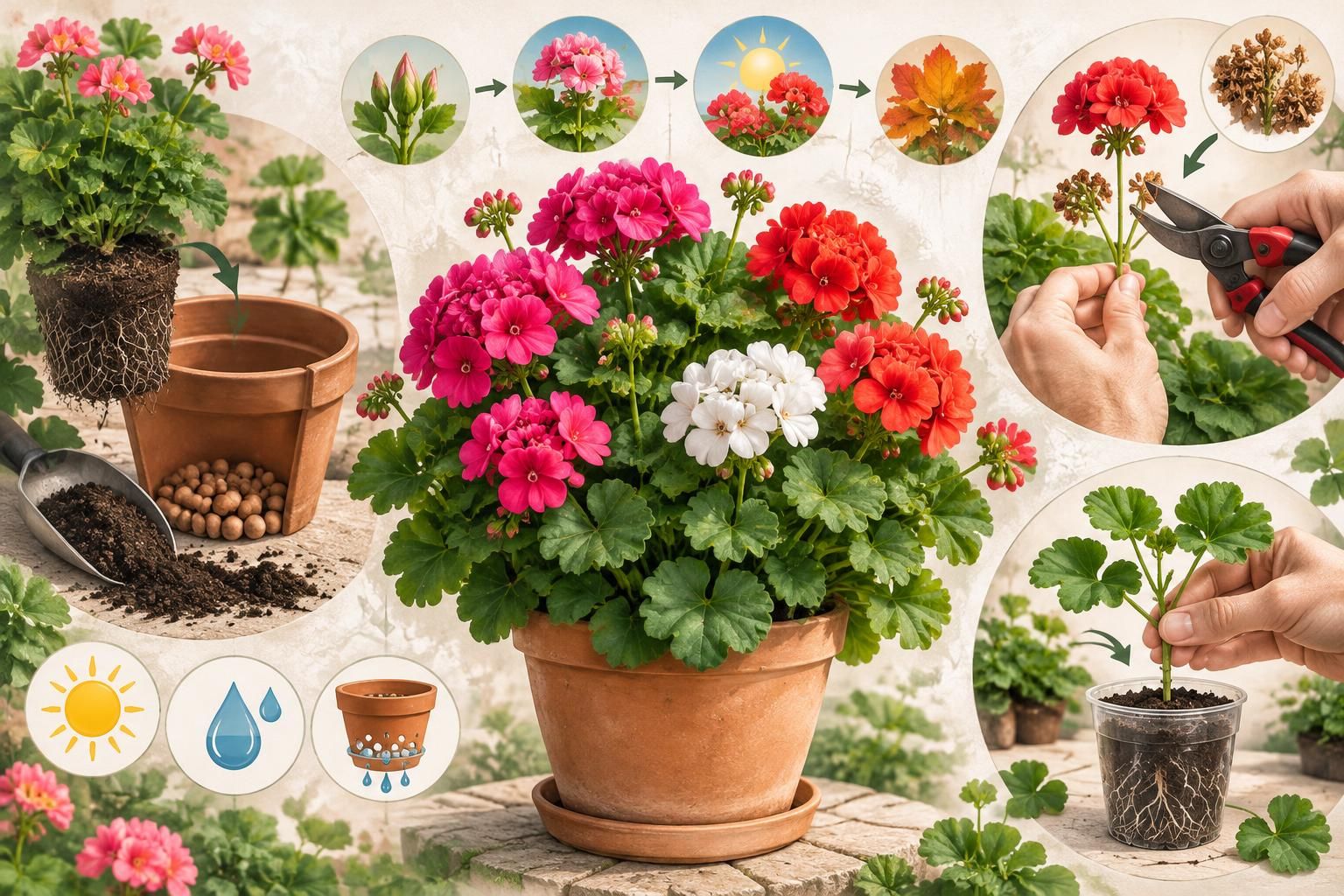 découvrez comment planter, tailler et bouturer le géranium pour profiter d’une floraison généreuse du printemps à l’automne.