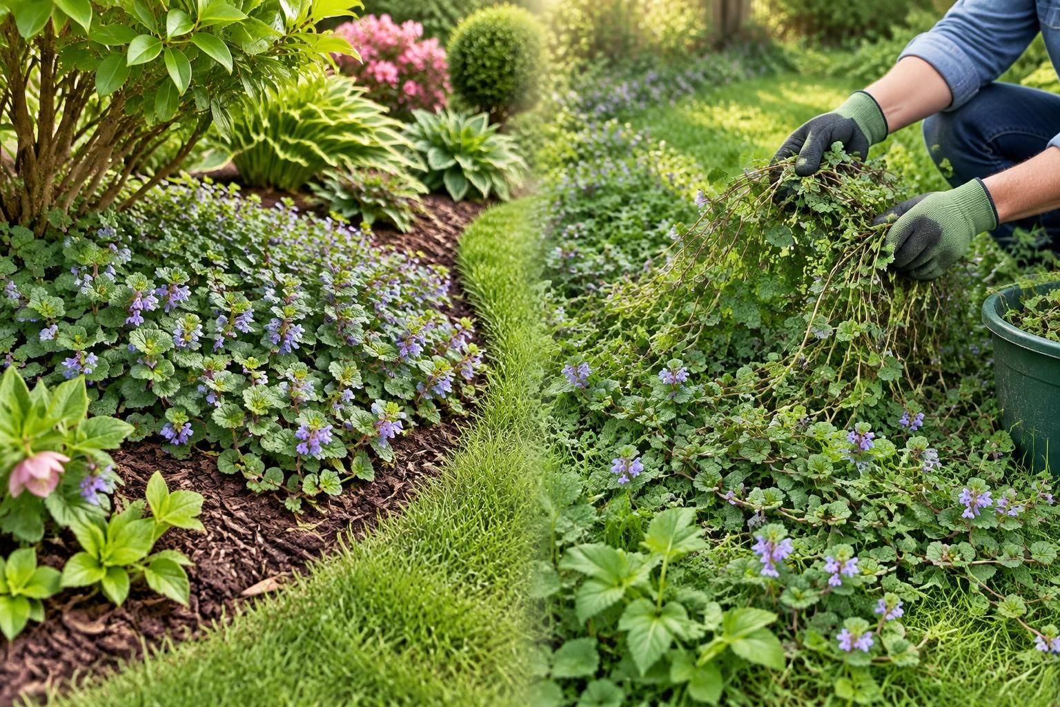 lierre terrestre au jardin : découvrez quand le garder comme couvre-sol et comment le maîtriser ou l’éliminer s’il devient envahissant.