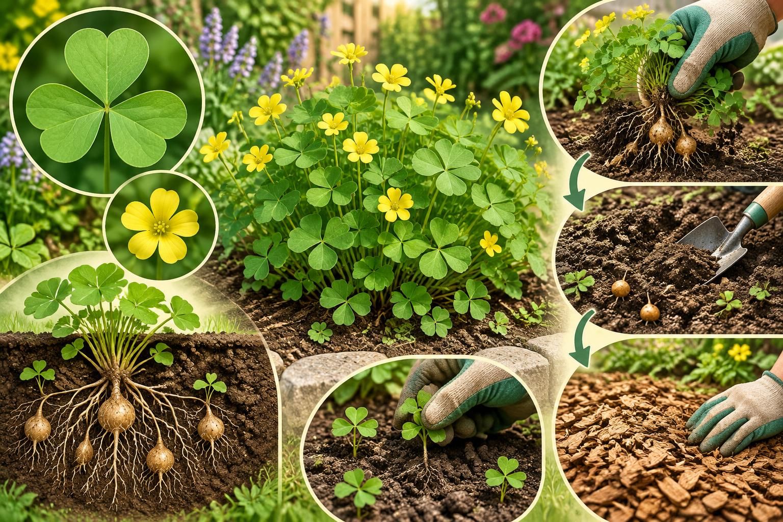 reconnaissez l’oxalis au jardin et découvrez les méthodes efficaces pour éliminer cette mauvaise herbe tenace et limiter durablement sa repousse.