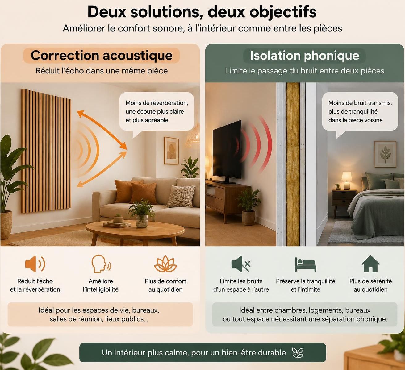 découvrez comment le panneau acoustique en bois réduit le bruit chez vous tout en apportant une touche décorative et chaleureuse à votre intérieur.