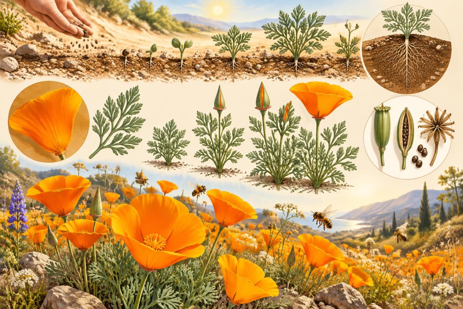 découvrez comment semer et cultiver le pavot de californie, une fleur sauvage résistante, et profitez de ses couleurs éclatantes au jardin.