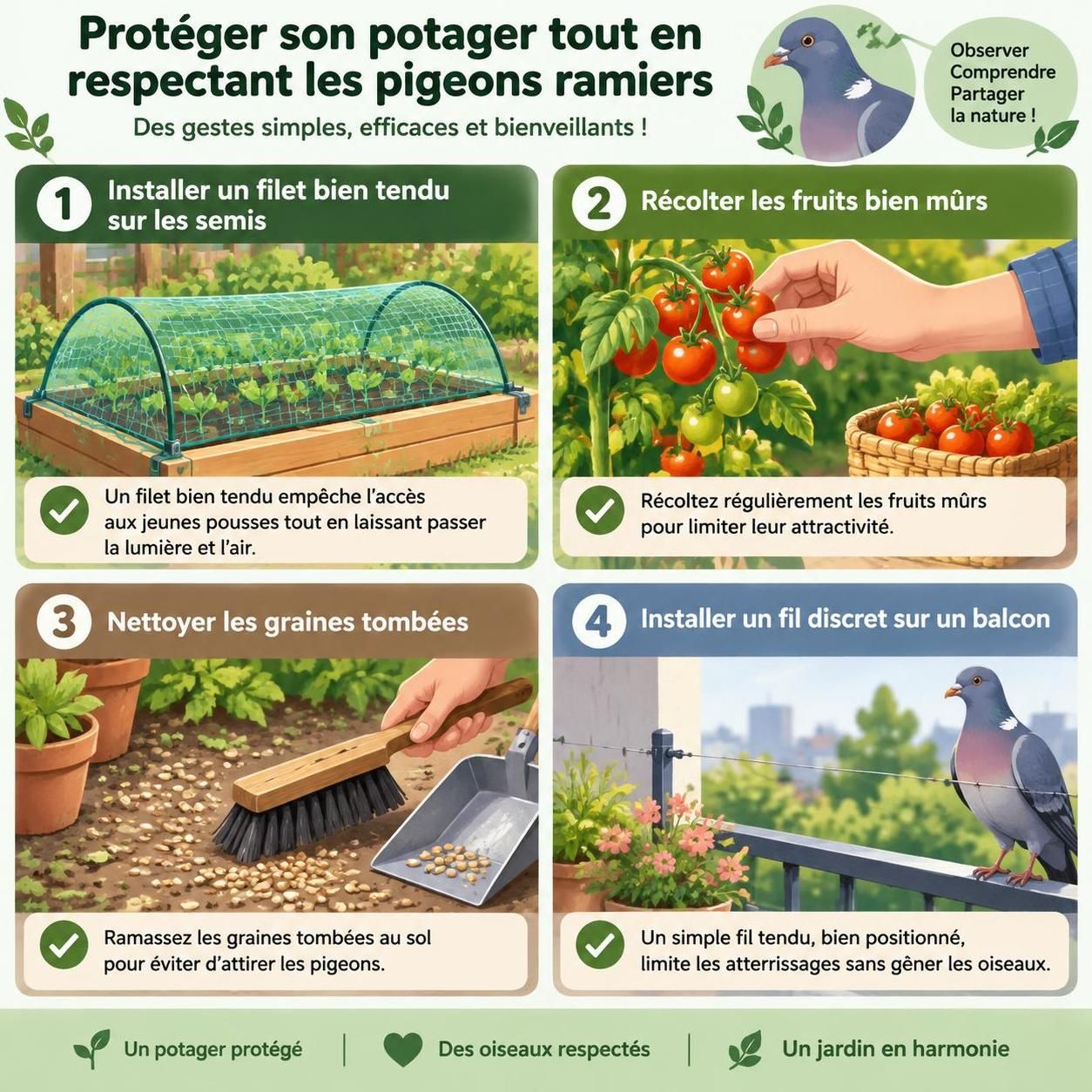 apprenez à reconnaître le pigeon ramier au jardin et découvrez des solutions efficaces pour l’éloigner sans nuire à la faune.