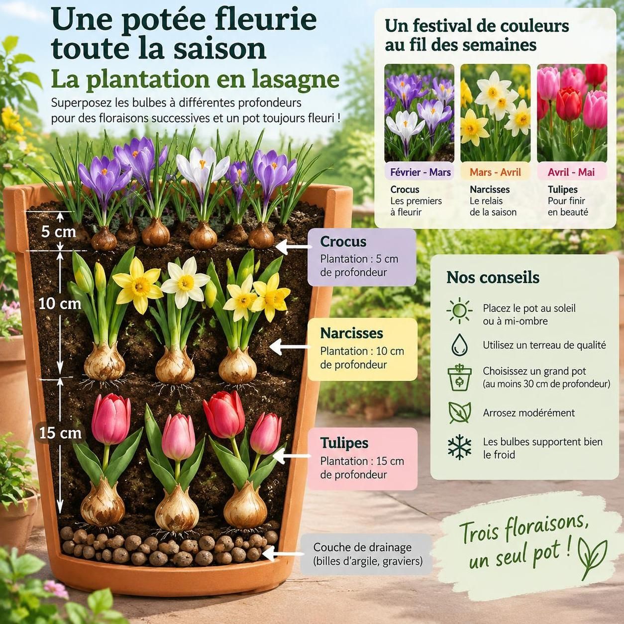 découvrez quand planter les bulbes en automne et quelles espèces mettre en terre maintenant pour profiter d’un jardin fleuri dès le printemps.