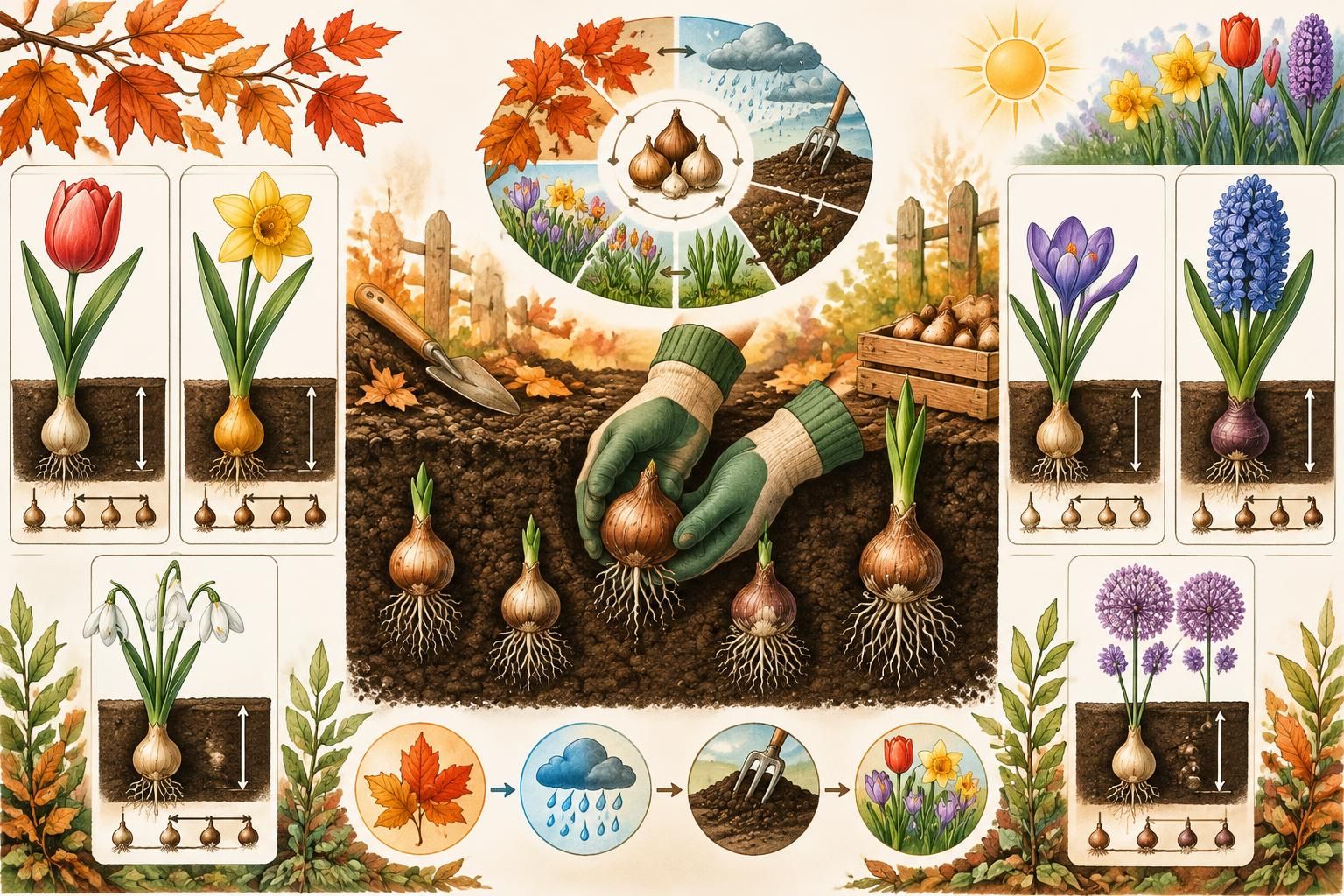 découvrez quand planter vos bulbes en automne et quelles espèces mettre en terre dès maintenant pour profiter d’un jardin fleuri au printemps.