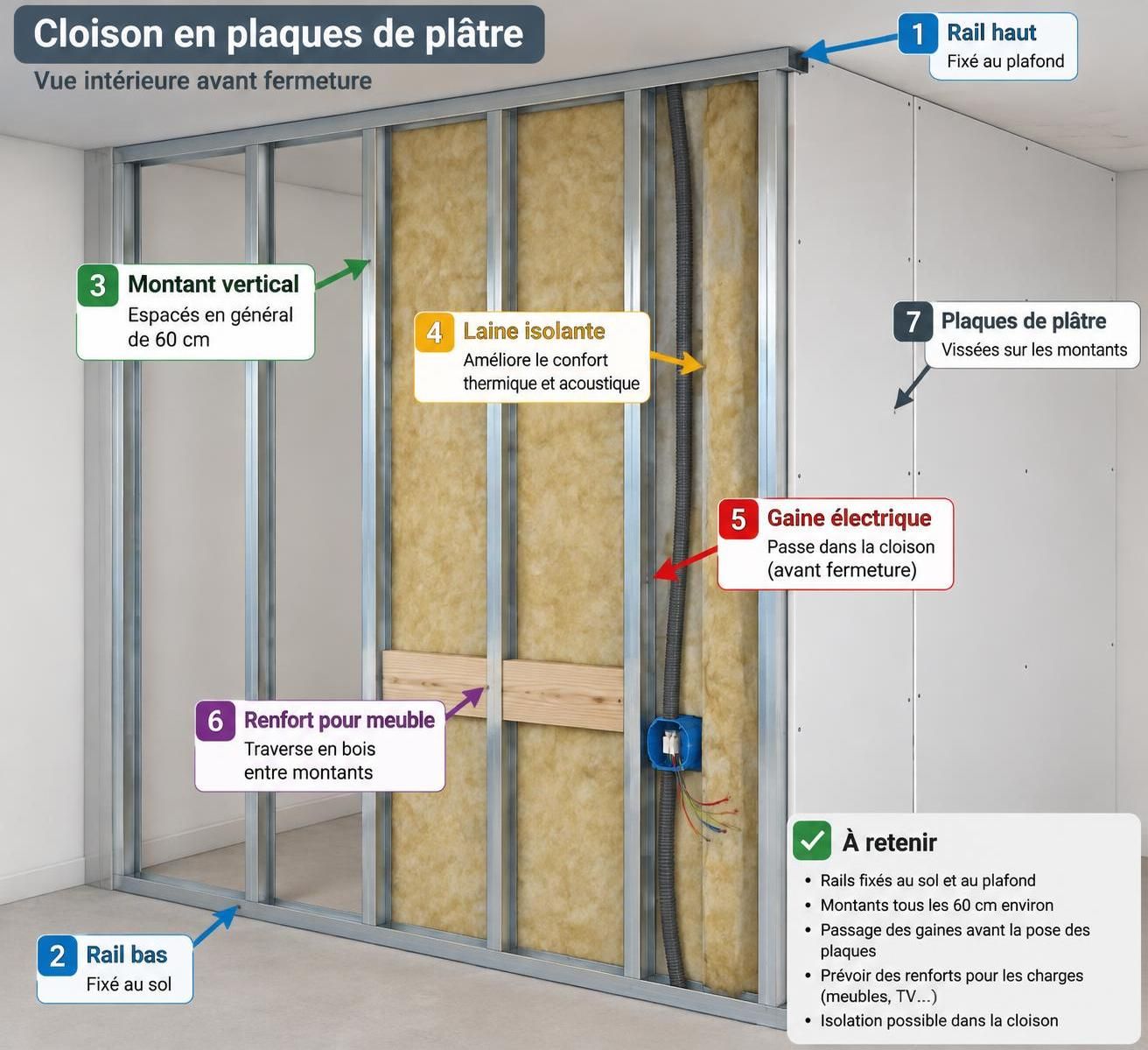 découvrez les étapes, le matériel nécessaire et nos conseils pratiques pour poser une cloison en placo vous-même et réussir vos travaux.