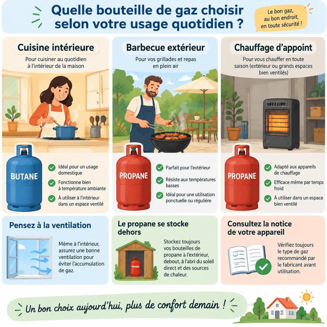 comparez les bouteilles de gaz primagaz et antargaz : formats, prix et usages pour choisir la solution la mieux adaptée à votre quotidien.