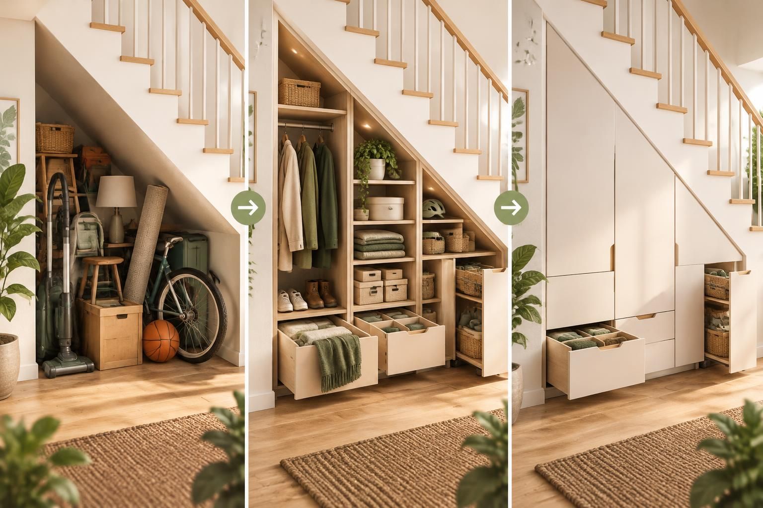 découvrez comment aménager l’espace sous l’escalier pour créer un rangement pratique, fonctionnel et parfaitement adapté à votre intérieur.