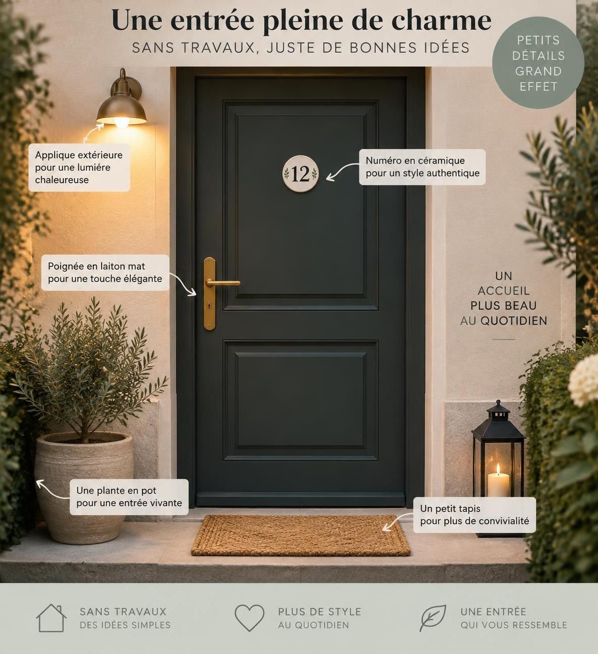 découvrez des idées simples pour relooker votre entrée sans travaux : couleurs, éclairage et accessoires suffisent à transformer l’ambiance.