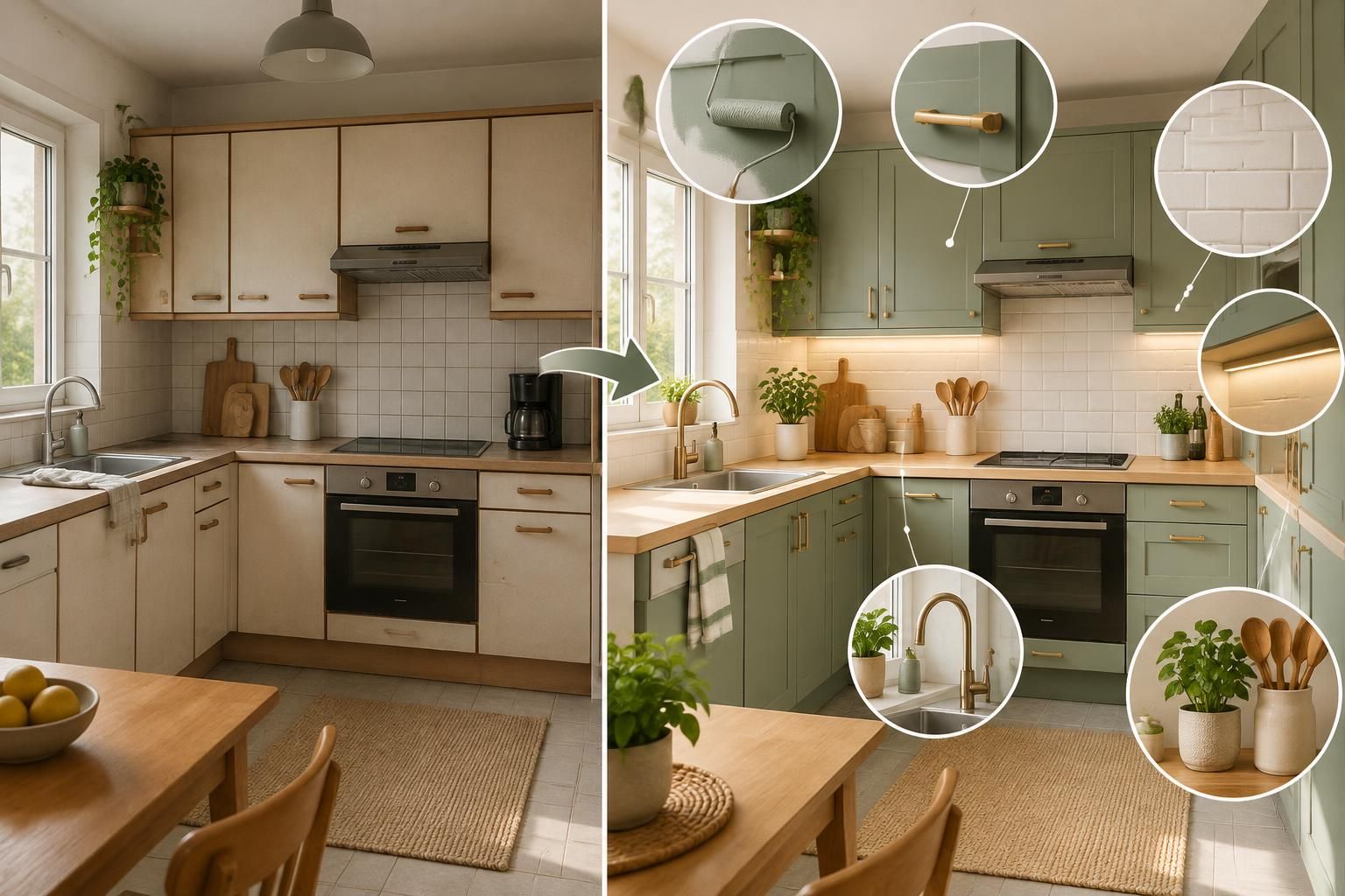 découvrez des idées simples et économiques pour rénover votre cuisine : peinture, poignées, crédence… des interventions faciles qui transforment son style.