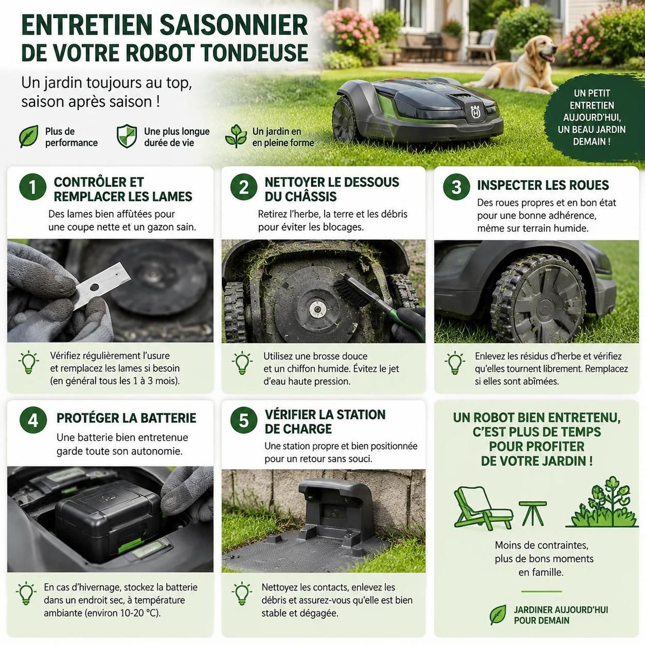 découvrez les meilleurs robots tondeuses sans fil périphérique, leurs technologies de navigation et les critères essentiels pour choisir le modèle adapté à votre jardin.