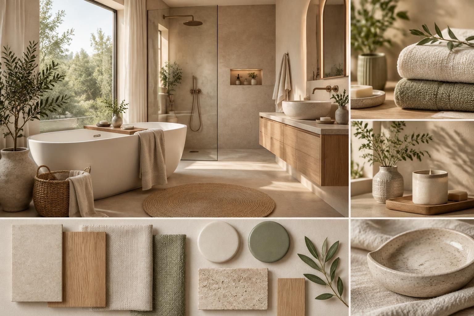 transformez votre salle de bain en un cocon apaisant : découvrez les matériaux naturels et les couleurs douces pour créer une ambiance zen et chaleureuse.