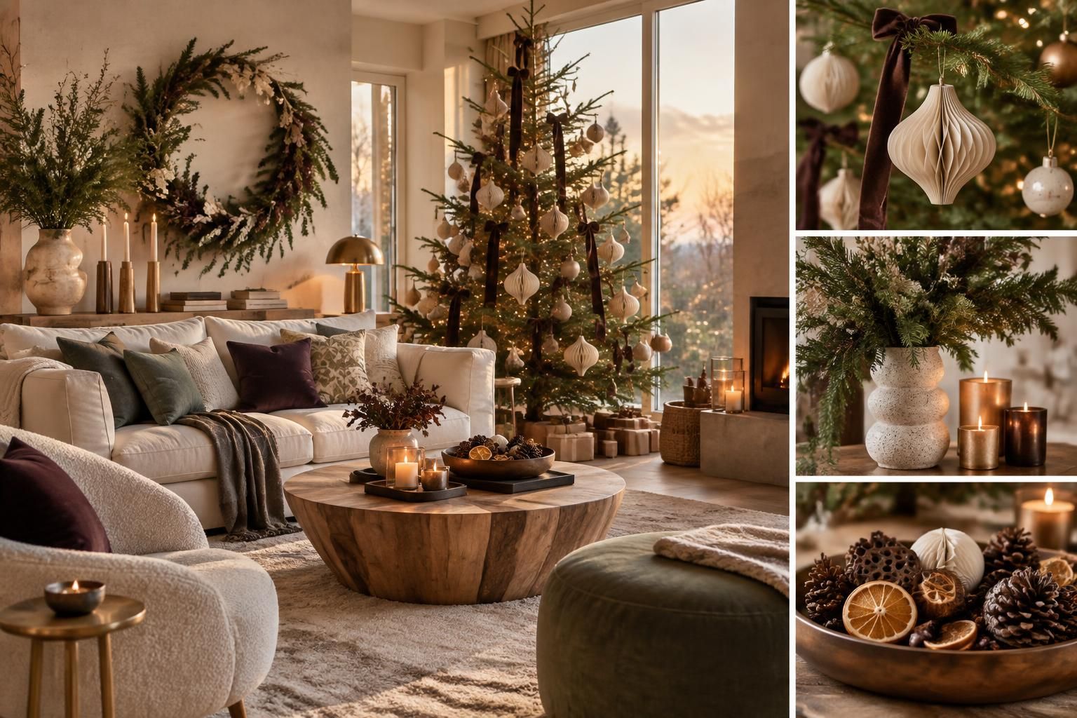 découvrez des idées originales et élégantes pour décorer votre salon à noël, créer une ambiance chaleureuse et éviter les clichés.
