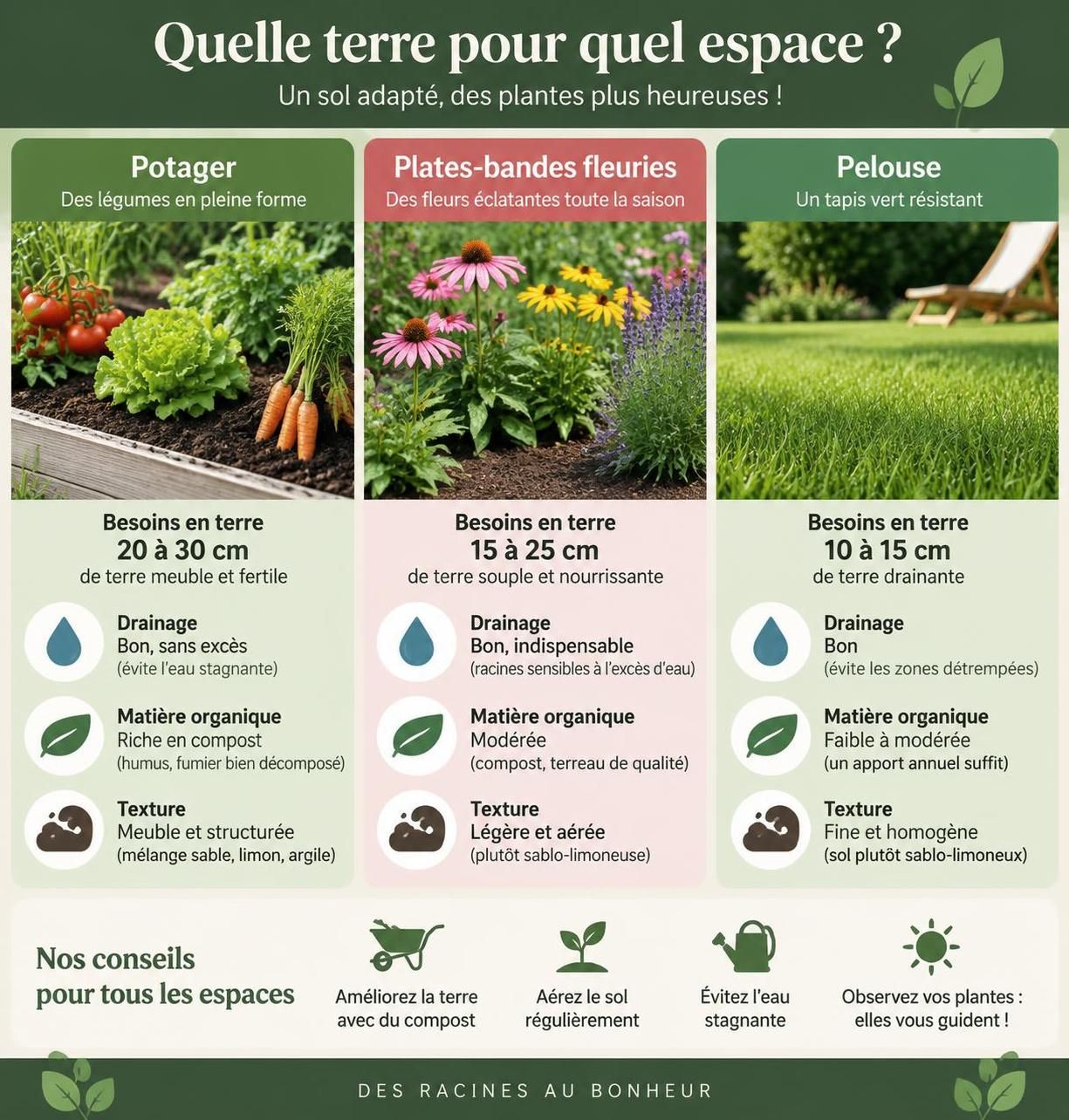 découvrez comment choisir une terre végétale de qualité, adaptée à vos jardins, plates-bandes et potagers, pour favoriser la croissance de vos plantes.